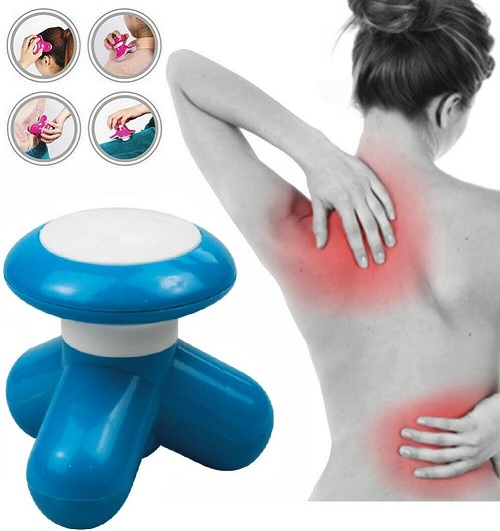 Mini Portable Wireless Massager USB Powered Full Body Back Pain Relief Cordless