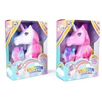 Add a review for: Unicorn Styling Head With Accessories Gift Girls Toys Colourful Hair Brush Pins