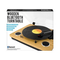 Bluetooth Turntable with Built-In Stereo Speaker Retro Classic Standalone USB