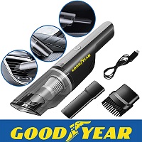 Goodyear Cordless Car Vacuum Cleaner with Hepa Filter | Wet | Dry |USB |Wireless